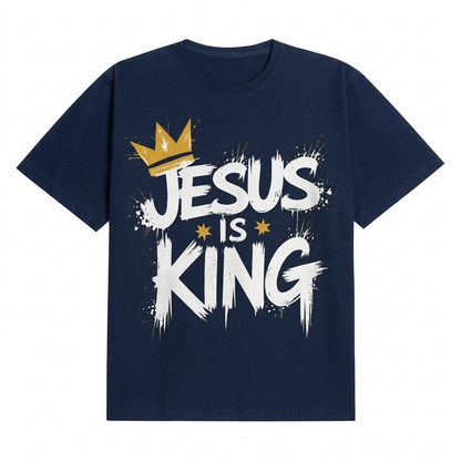 Jesus Is King Crown Logo Tee