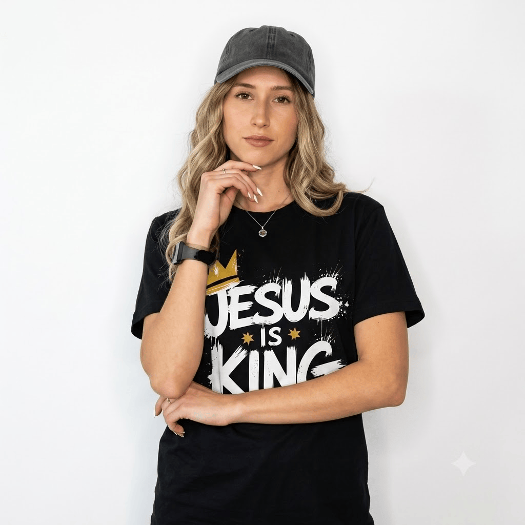 Jesus Is King Crown Logo Tee