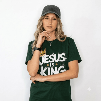 Jesus Is King Crown Logo Tee