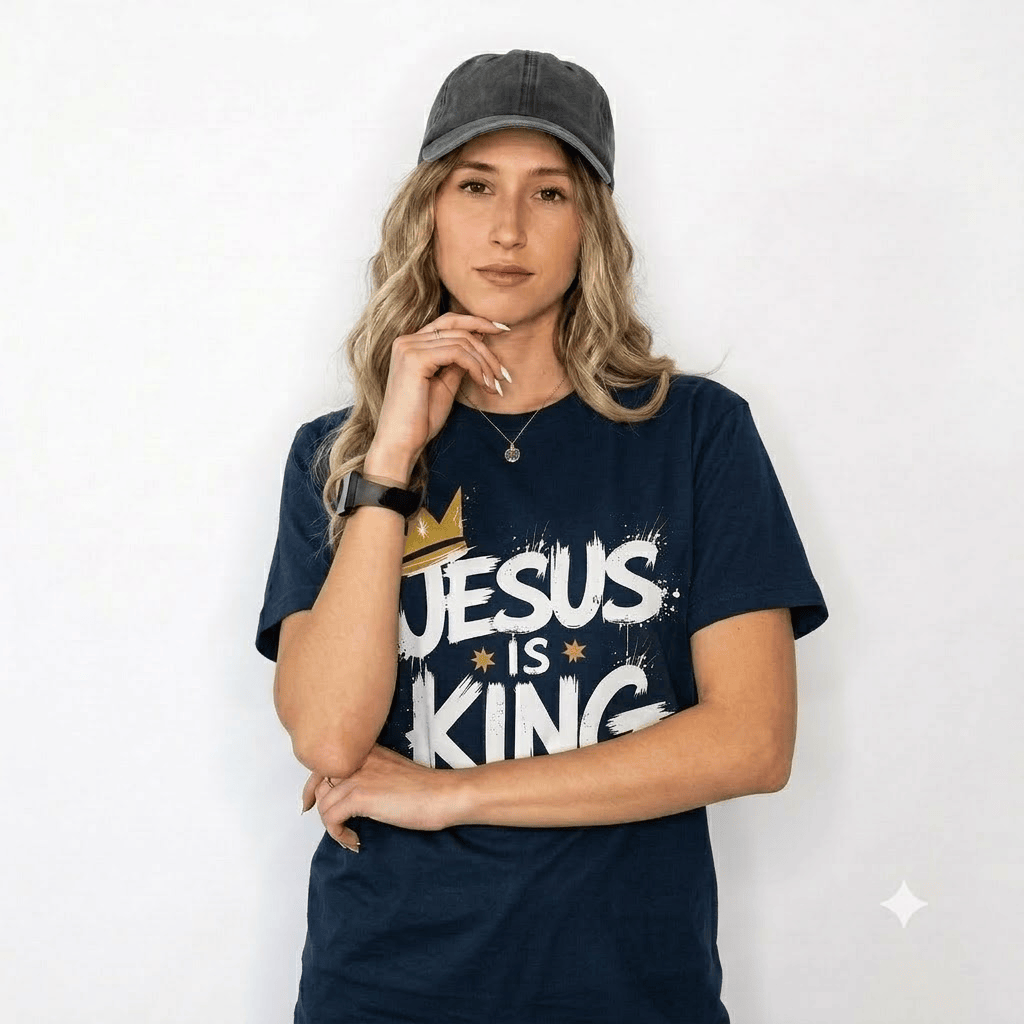 Jesus Is King Crown Logo Tee