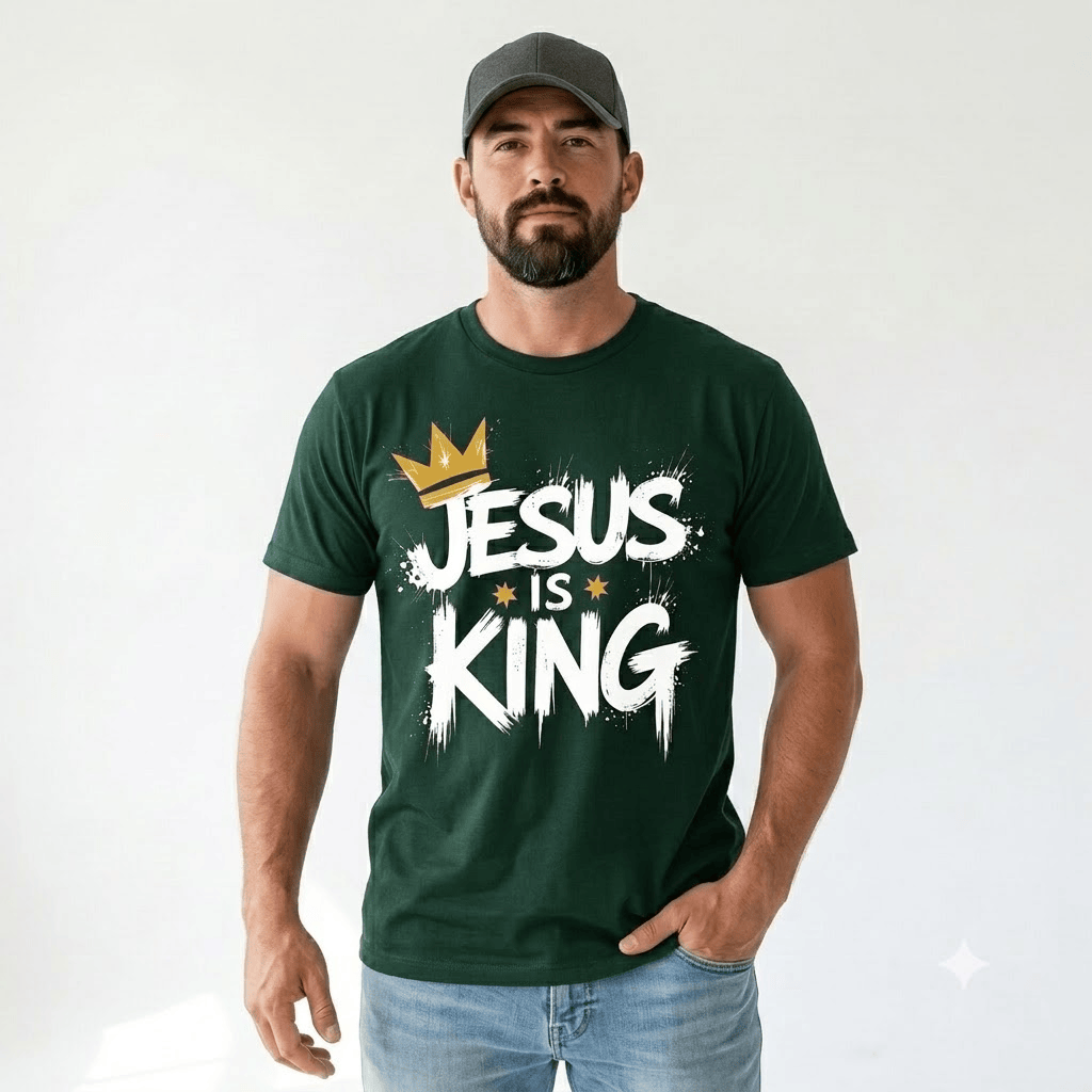 Jesus Is King Crown Logo Tee