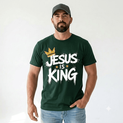 Jesus Is King Crown Logo Tee