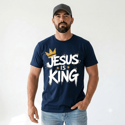 Jesus Is King Crown Logo Tee
