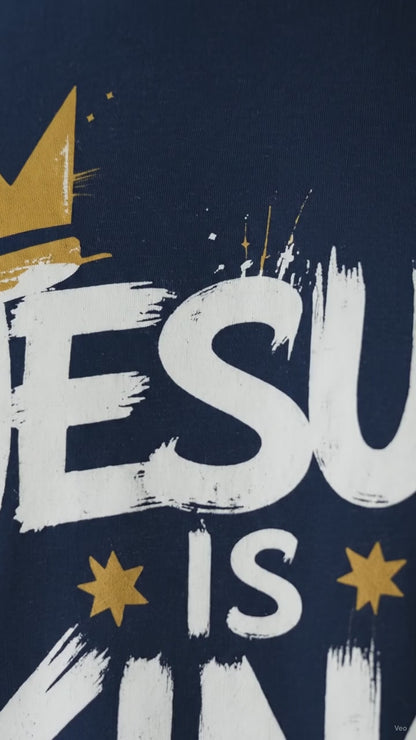 Jesus Is King Crown Logo Tee